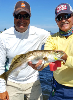 seatrout fishing during february on Florida's Big Bend with William Toney