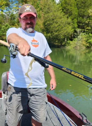 Cory Allen with the Vexan tackle industries telescopic musky rod