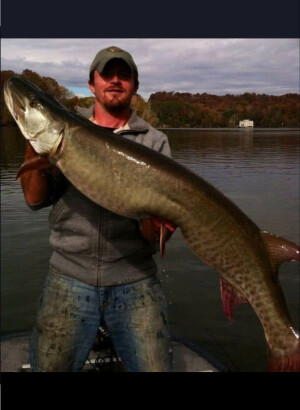 cory allen with a 50 inch muskie