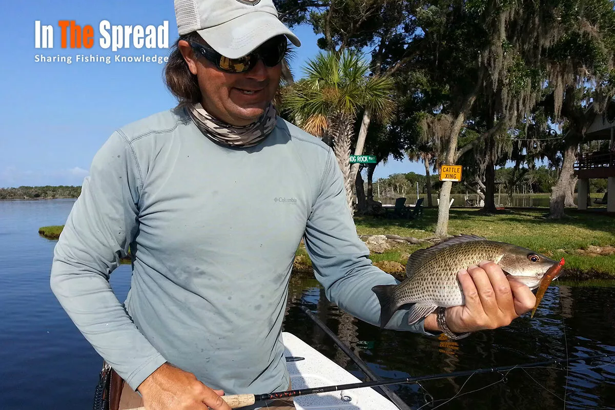 William Toney teaching Backcountry Mangrove Snapper Fishing