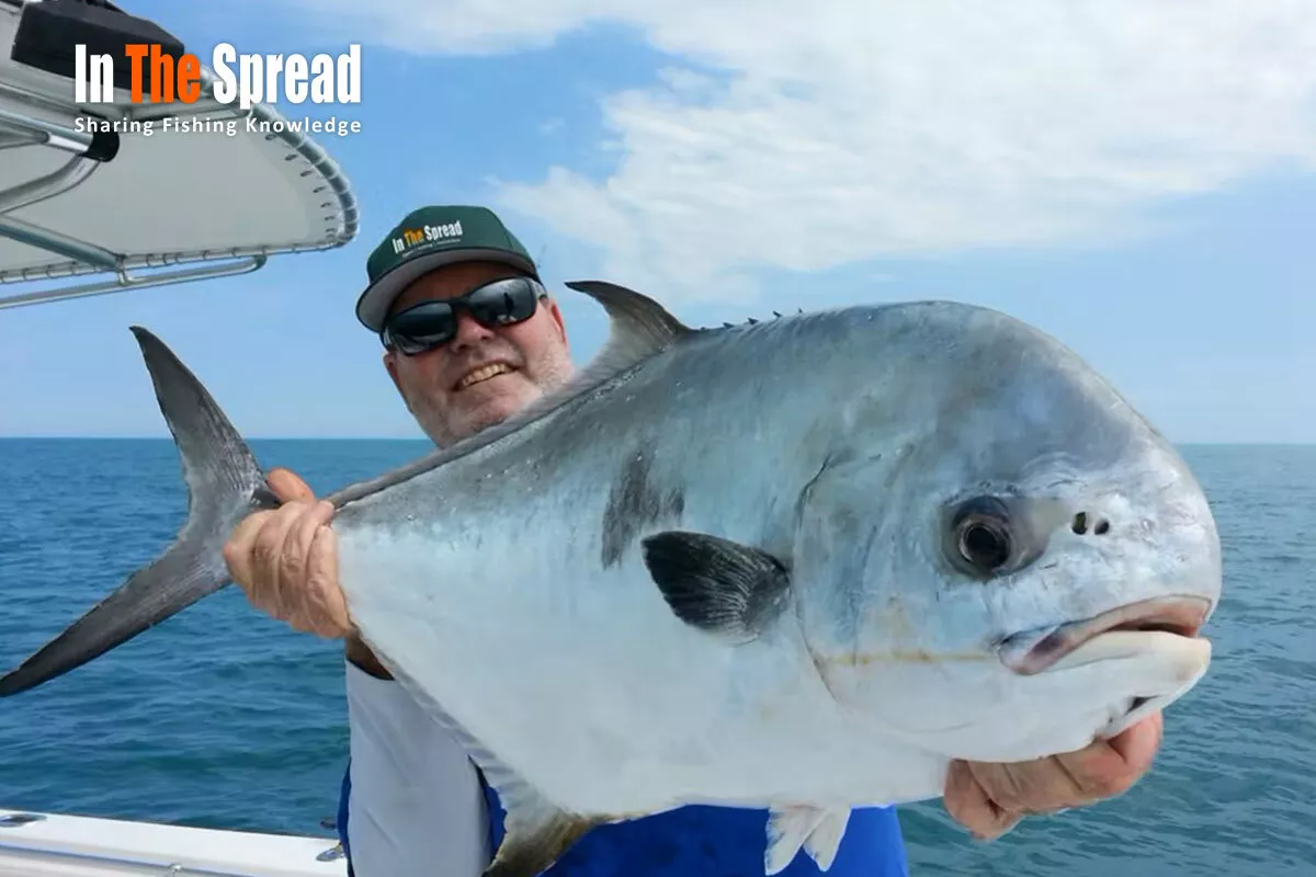Fishing course being taught on how to catch Giant Permit Fish