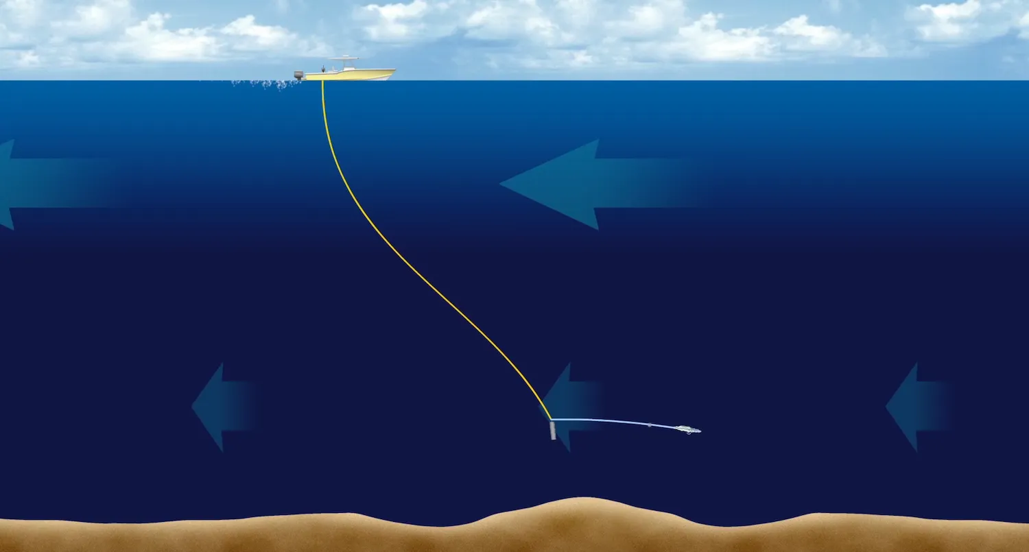 Daytime Swordfishing deep dropping technique