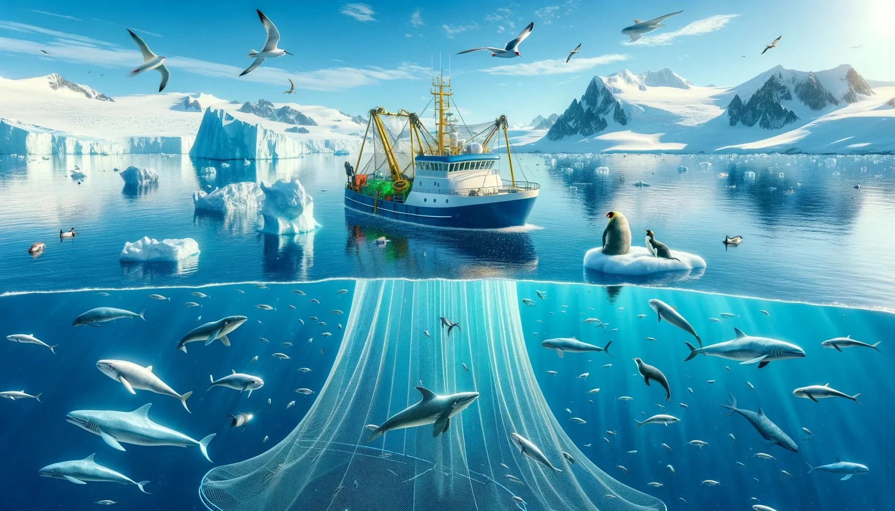 sustainable krill fishing in Antarctica