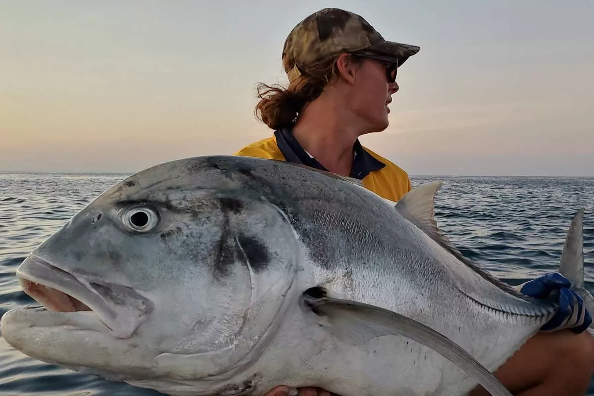 GT caught on a stickbait at Rowley Shoals