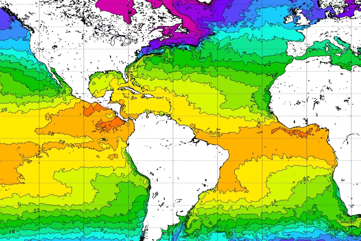 western hemisphere SST (sea surface temperature)