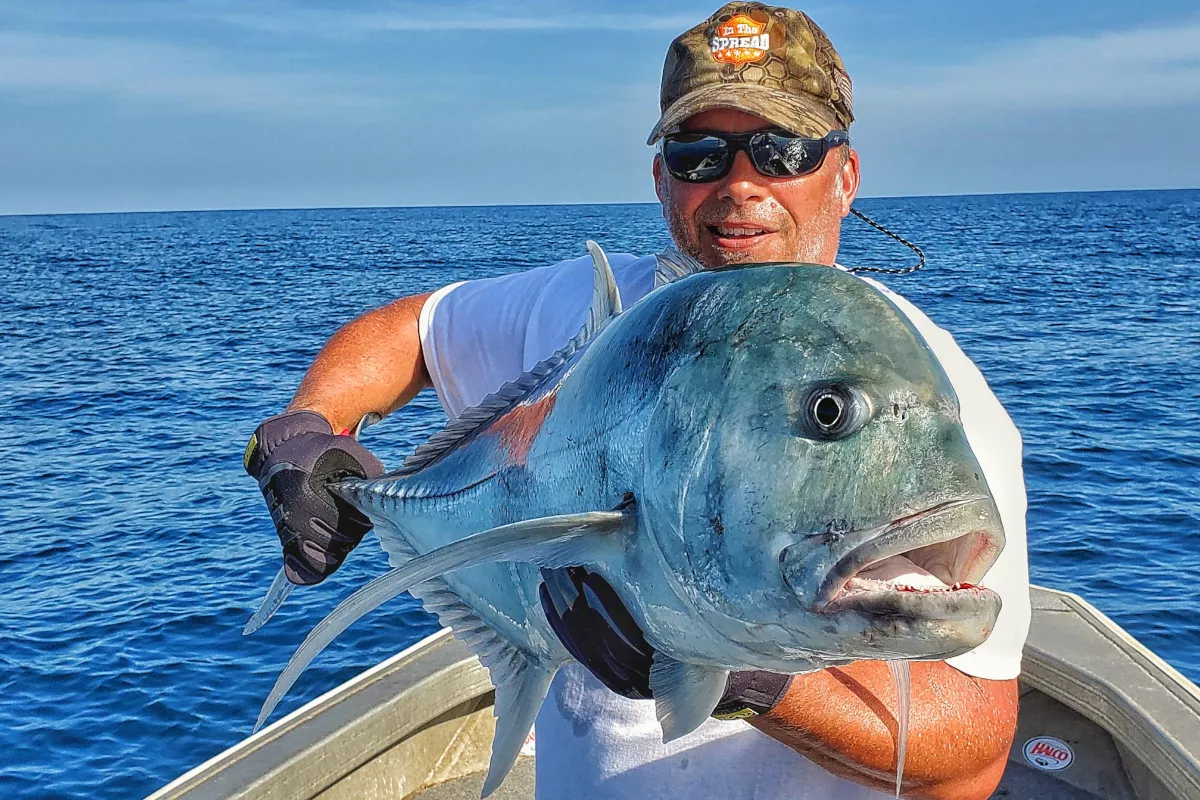 giant trevally caught by Seth Horne