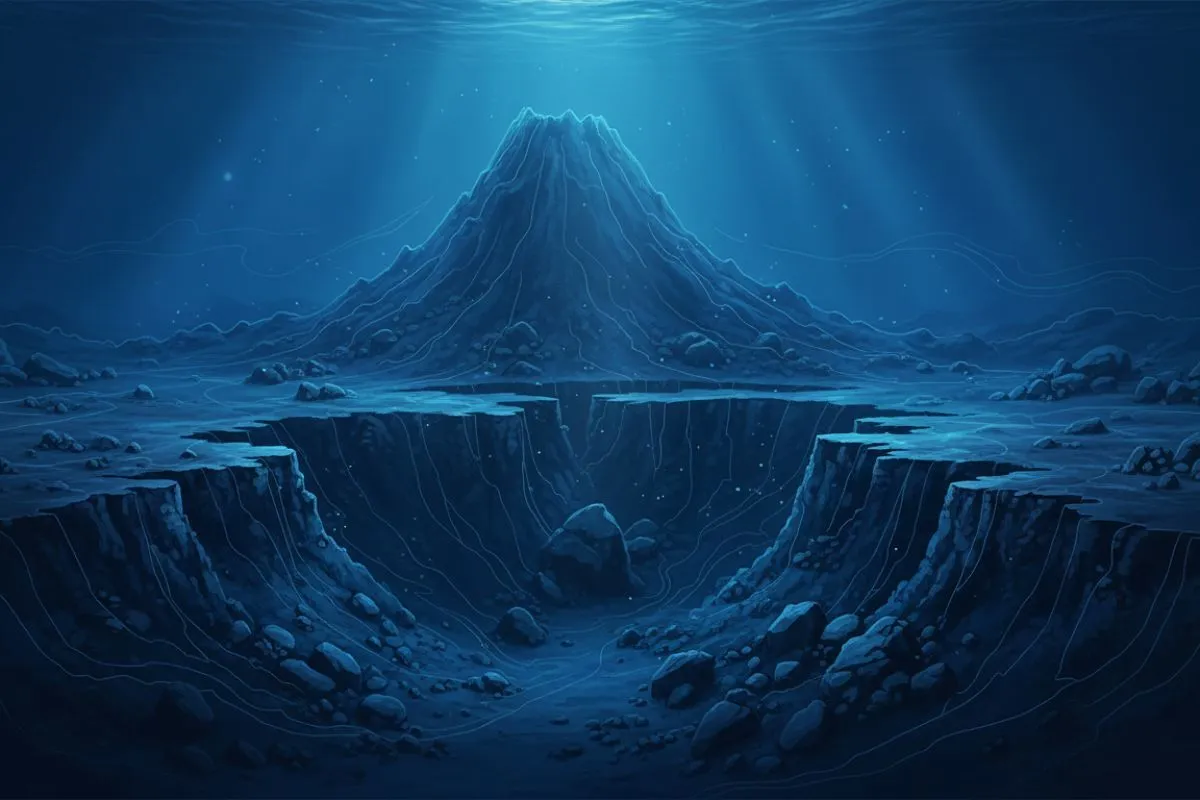 bathymetric visualization of swordfish bottom structure