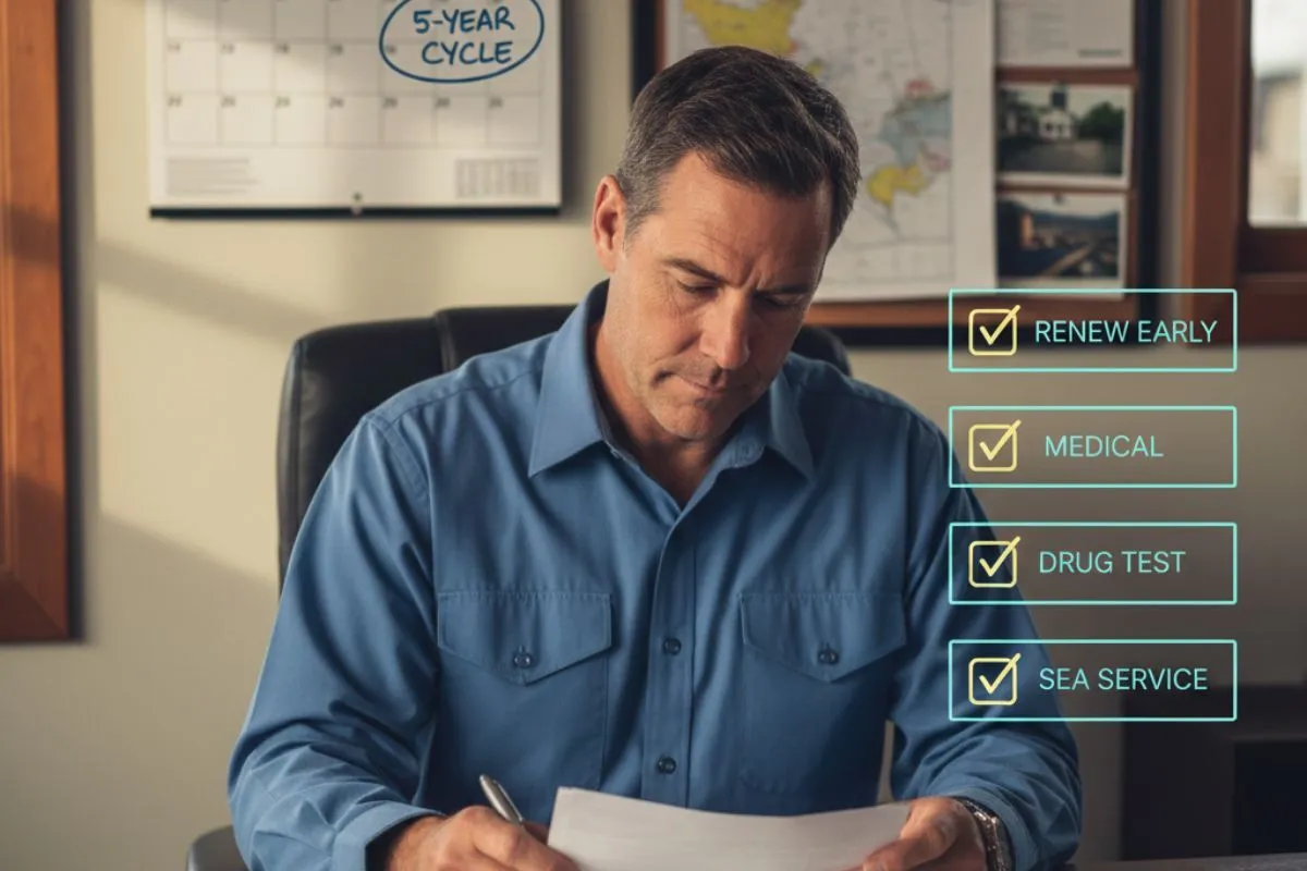 5 year cycle to Renew Your Captain's License