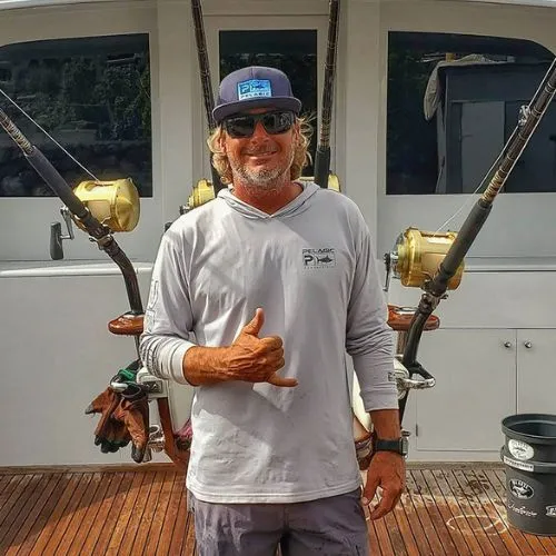 in the spread instructor kevin hibbard hawaii blue marlin captain