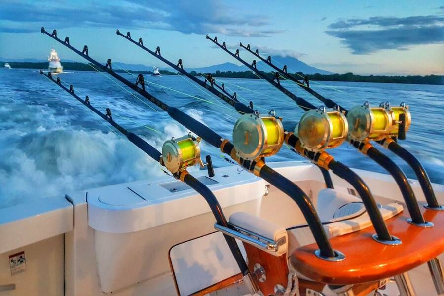 marlin fishing rods and reels in the rocket launcher