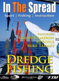 dredge being delpoyed while filming In The Spread fishing course