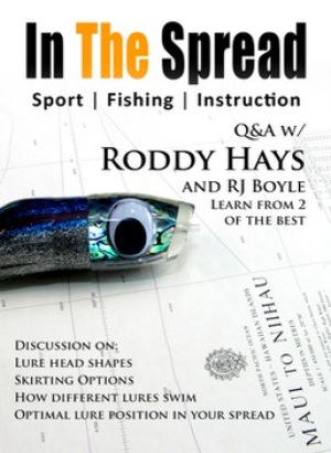 In The Spread trolling lures video with roddy hays and rj boyle video promotional poster