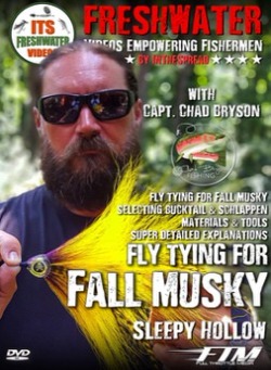 In The Spread promo poster for course on Fly Tying for Fall Musky with Chad Bryson