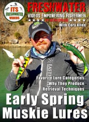 Cory Allen teaching lesson of the use of Spring Musky Lures