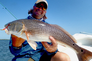 Capt. William Toney teaching Sight Casting Summer Redfish 