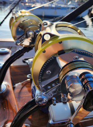 deep sea fishing trolling spread for marlin and tuna