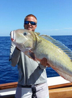 Golden Tilefish caught Deep Dropping near the Bahamas