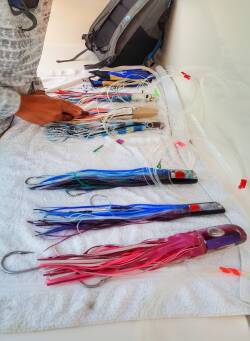 Skirted lure heads for Marlin Fishing