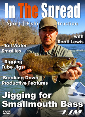 Smallmouth Bass caught in Tennessee river fishing with tube jigs