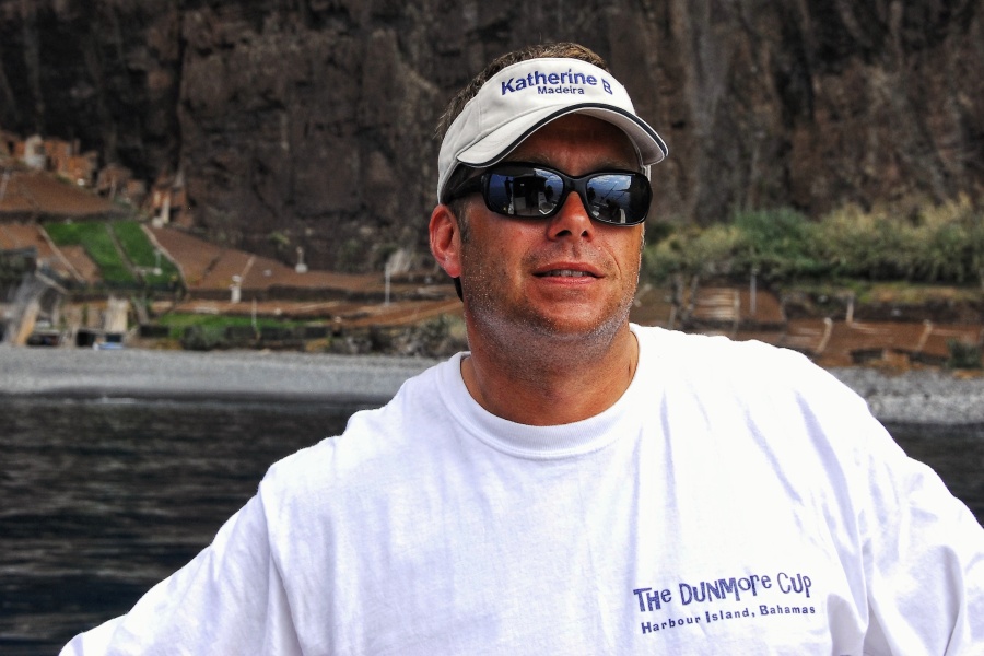 Seth Horne in Madeira after a day of blue marlin fishing