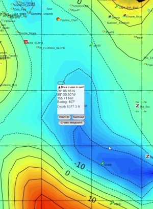 altimetry charts for fishing from Hilton's