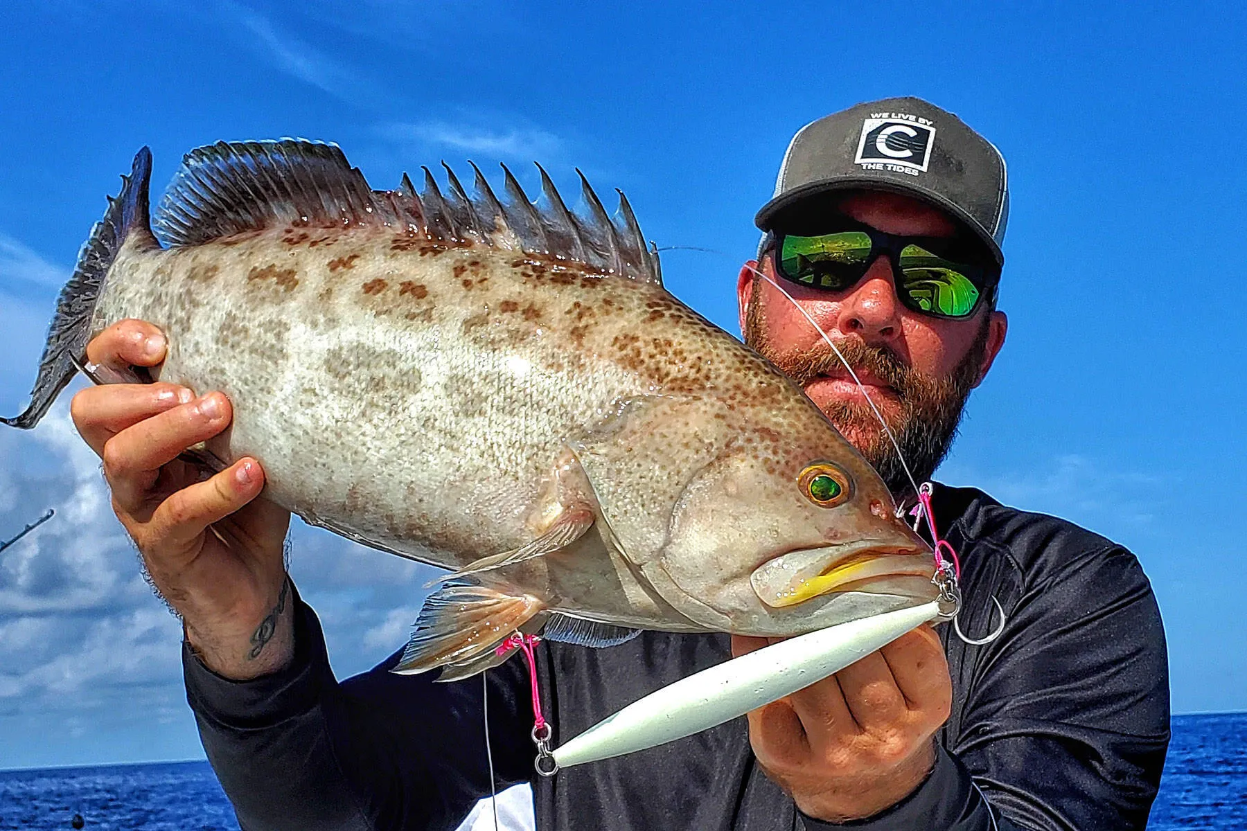 Ryan Hanks slow pitch jigging for grouper