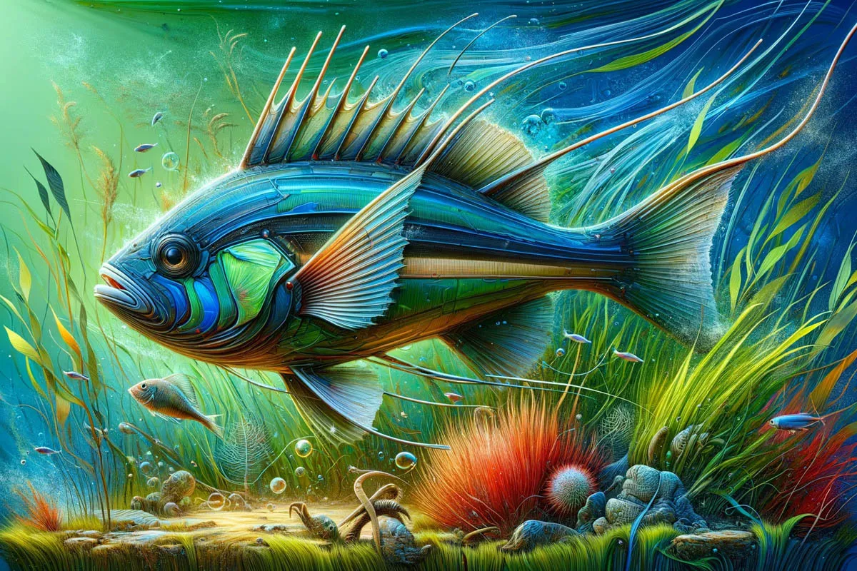 pinfish showing off the colors of this beautiful fish