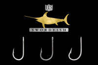 three different hooks for swordfish fishing