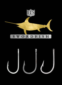 three different hooks for swordfish fishing