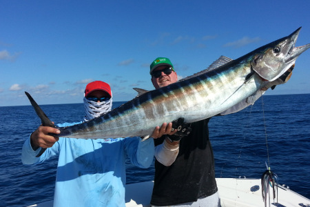 wahoo caught high speed trolling cay sal
