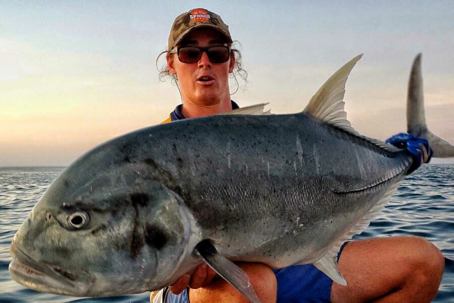 big GT caught popping lures in the Indian Ocean