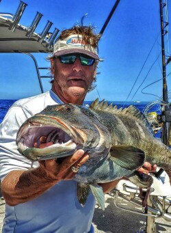 colorful tiger coral trout caught jigging in the Indian Ocean at Rowly Shoals