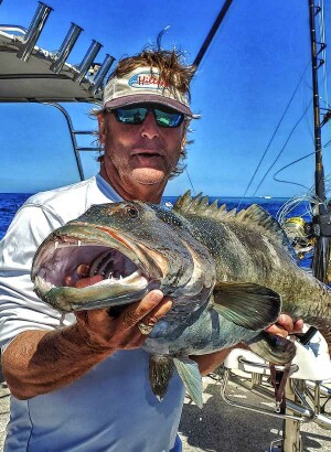 colorful tiger coral trout caught jigging in the Indian Ocean at Rowly Shoals