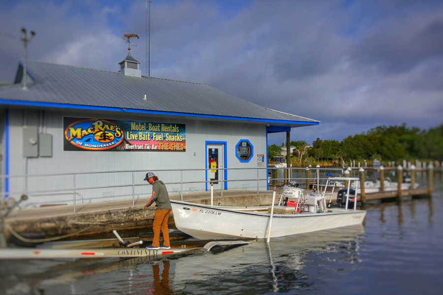 florida fishing boat ramp at McRae's of Homosassa