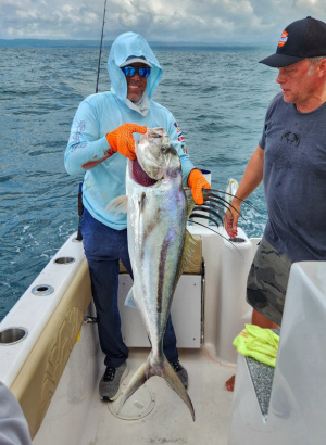 Osa Peninsula Costa Rica roosterfish caught with Mike Hennessy on Colio Sportfishing
