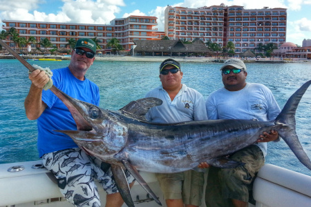 swordfish caught in Cozumel by rj boyle and in the spread
