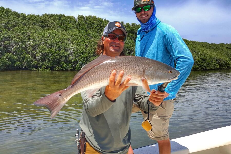 Homosassa Florida redfish caught on cut bait by William Toney