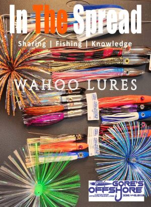 assortment of Gore's Offshore lures for wahoo trolling